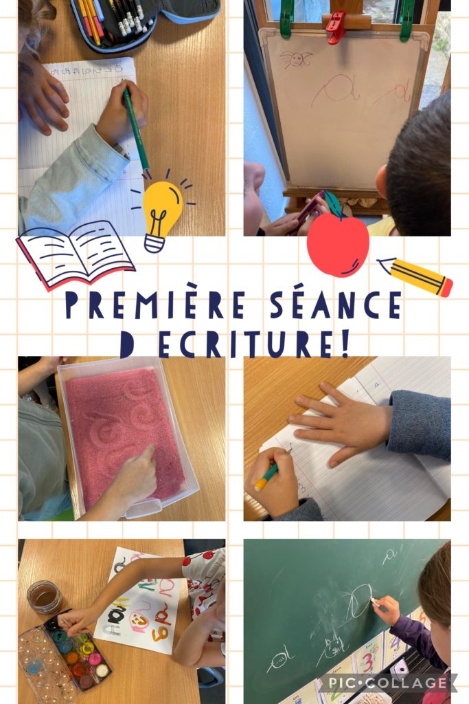 Séance d&rsquo;écriture chez les plus jeunes