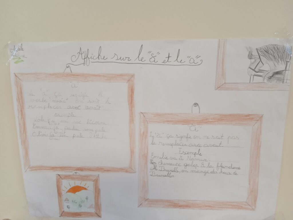 Laboratoire de grammaire : les affiches.