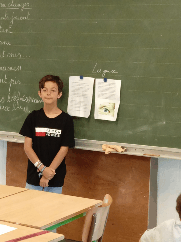Mon devoir au choix sur « Les yeux ».